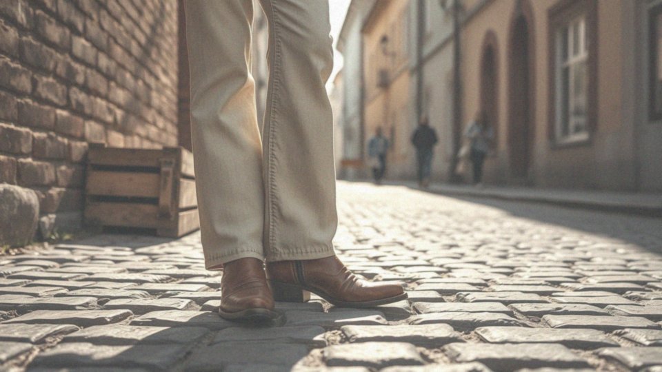 Jak kowbojki mogą uzupełniać stylizacje z szerokimi nogawkami?